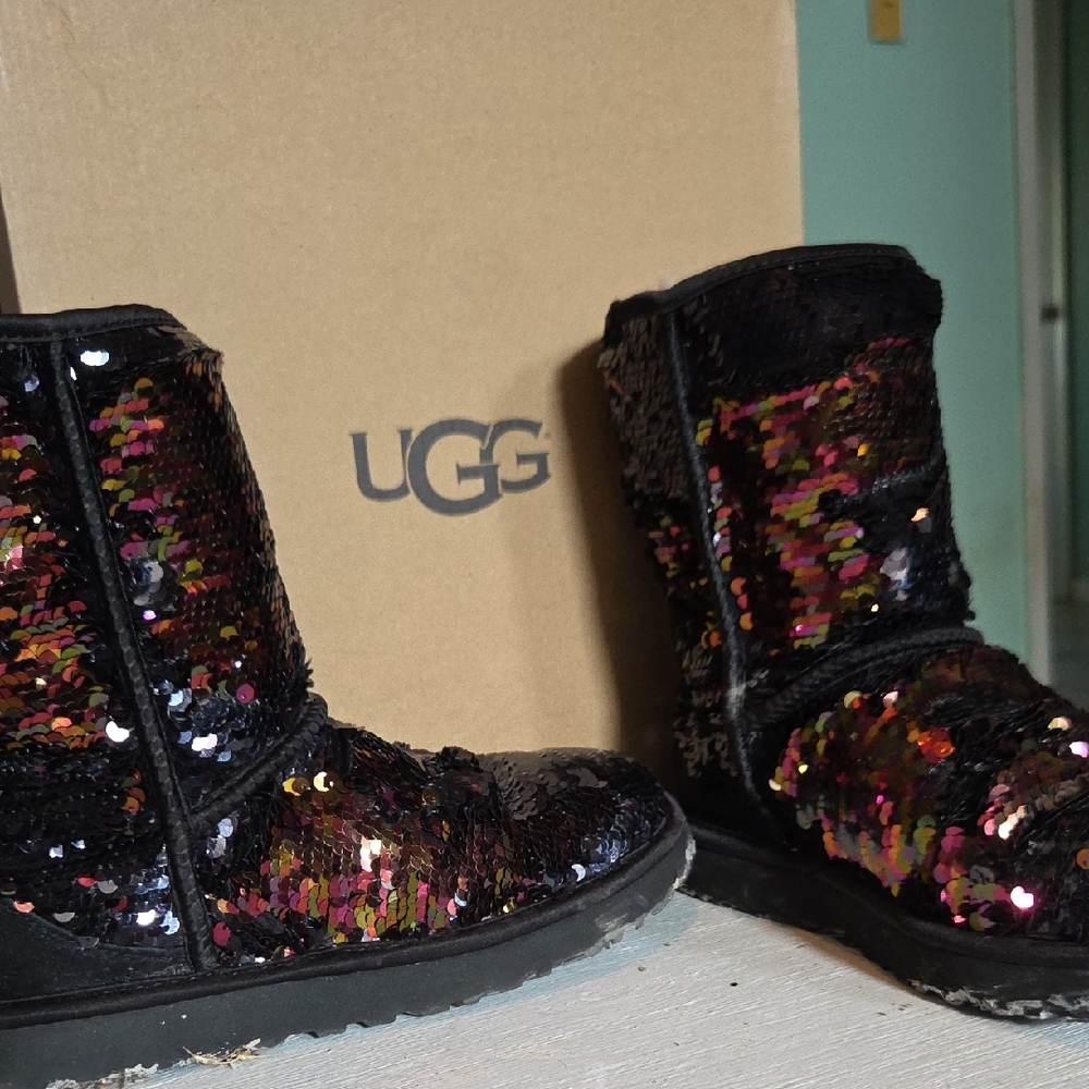 UGG Multicolor Sequin Boots